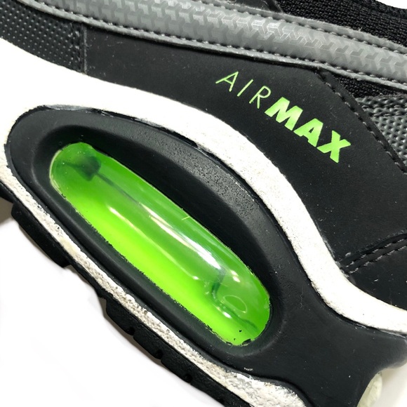 NEON GREEN NIKE AIR MAX COMMAND C-BLACK GREEN - Picture 9 of 13